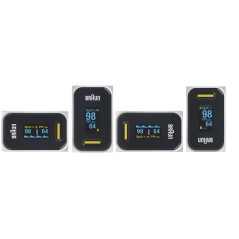 Braun YK-81CEU Pulse Oximeter - Sleek Black & White Design for Accurate Health Monitoring